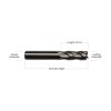 ONLINECARBIDE LOT OF 5 PCS 3/16" 2 FLUTE CARBIDE END