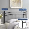 Modway Abigail Queen Modern Style Powder Coated Iron Headboard in