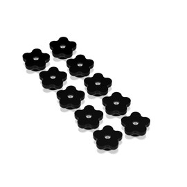 5 Point Thru Hole Star Knobs with 1/4"-20 Steel Nuts (Pack of 10). Made in Canada.