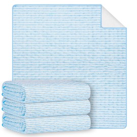 Bed Pads for Incontinence Washable, 3-Pack 36"x 34" Reusable Waterproof Soft Wetting Underpad for Urine Adults, Elderly, Seniors, Women, Kids & Pets, Machine Washable Protective Pad for Bed, Sofa-Blue