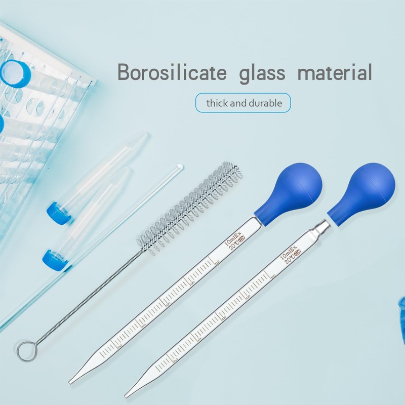 Droppers 10ml Pipettes Glass Graduated Dropper Lab Pipette Liquid Pipette