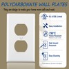 Outlet Covers Wall Plates -Duplex Outlet Covers, 1-Gang Standard Size