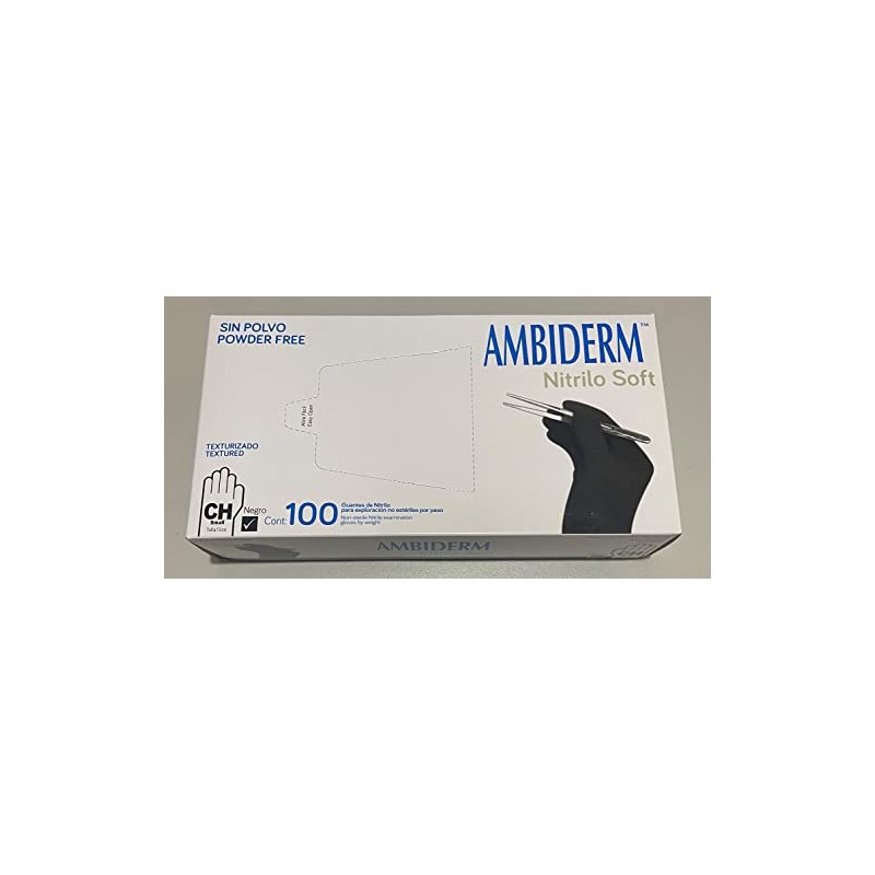 AMBIDERM | Guante de Nitrilo Soft sin Polvo Caja con
