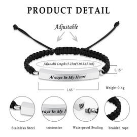 Cremation Bracelet for Ashes Adjustable Cremation Urn Bracelet Bangle for Ashes Stainless Steel Memorial Ashes Keepsake Jewelry for Men Women