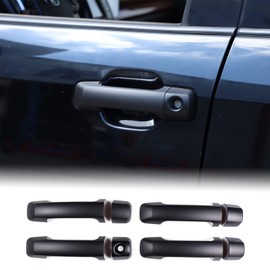 Aunginsy Exterior Door Handle Trim Covers Compatible with Toyota Tundra 2007-2021 & Sequoia 2008-2020 Car Front Rear Door Handle Cover Outside Door Handle Outer Covers Protector Shell ABS Accessories
