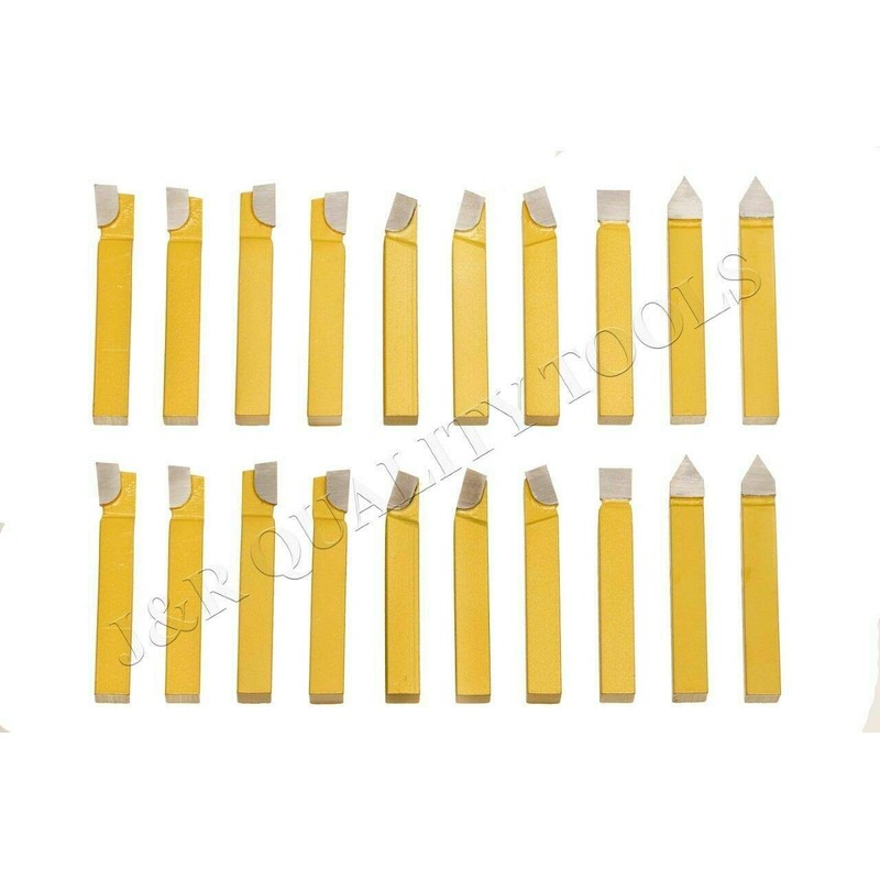 VCT 20pc 1/4" Carbide Tip Tipped Cutter Tool Bit Cutting