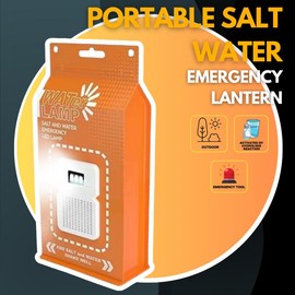 Lumi-Charge Portable Salt Water Emergency Lantern - No Battery Required for Camping & Outdoor Activities - 2-Pack: Twin Pack