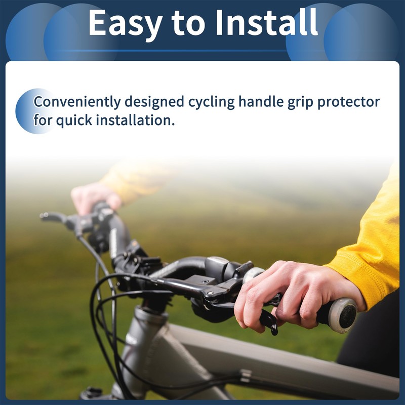INFINAUTO Bike Handlebar Grips Covers, 120mm Bicycle End Grips Protector