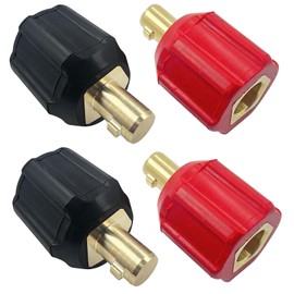 2Pack 05335 Welding Leads Adapter Set, Dinse-Type Machine Plug Connector, Welder Connectors Lenco or Tweco Style LC40 Male to Dinse Style Female,Welder Cable Terminal Adapter Replaces Miller