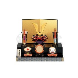 Yakusigama 5656 Nishiki Colored Tier Decorative Helmet for Festival Auspicious Celebration Figurine Interior