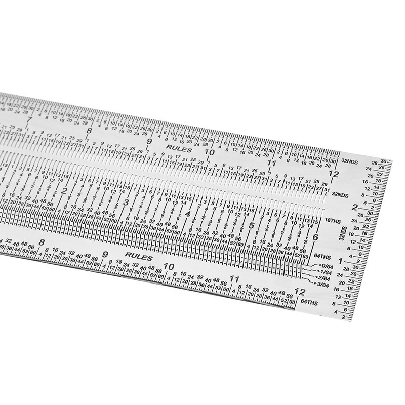 Marking T Ruler Stainless Steel Protective Powder Coating Black Scale