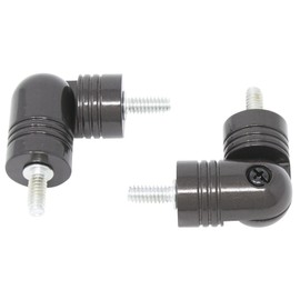 MERIVILLE Hinged Elbow Connector - Designed for Bay Window Curtain Rods or Corner Drapery Rods up to 1-inch Diameter, Oil-Rubbed Bronze, 2 Pcs