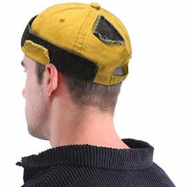 YeeHeen Dome Brimless Hats for Women Men Sailor Docker Beanie Cap Hip Hop Skull Caps Yellow