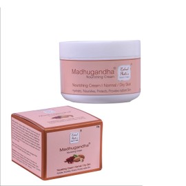 Rahul Phate's Research Products Madhugandha Nourishing Face Cream for Glowing Fair Hydrated Smooth & Youthful Skin| For all skin types | For Women & Men | 50g