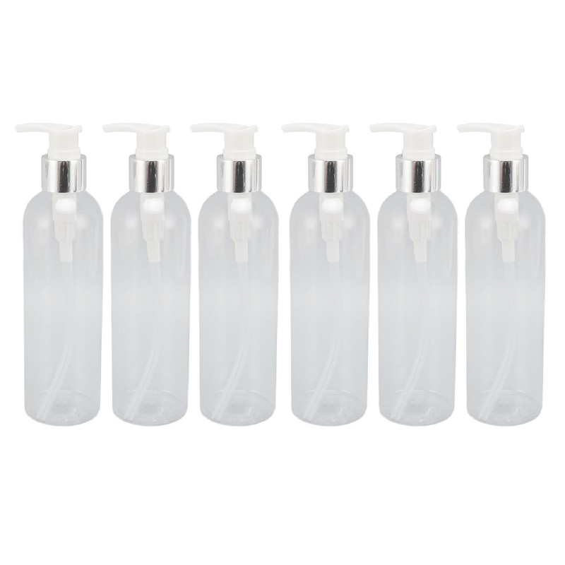 Clear Plastic Pump Bottle Dispenser Empty Refillable Massage Oil Bottle