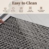 Unique Woven Bathroom Mat, Super Absorbent Quick Dry Non Slip