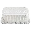 Handi-Foil 1 lb. Aluminum Foil Small Mini-Loaf Bread Pan w/Clear