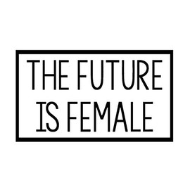 The Future is Female NOK Decal Vinyl Sticker |Cars Trucks Vans Walls Laptop|Black |7.5 x 4.5 in|NOK1408