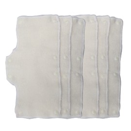 Cream Sweatband for Hardhat Washable Velvet Terry Cotton Hard Hat Liner NAEE snap on (6, Cream)