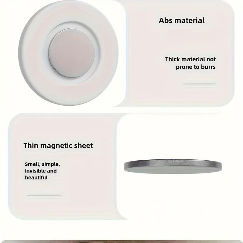 8PCS Magnetic Remote Control Holder – Wall-Mounted Storage Bracket, Non-Drilling