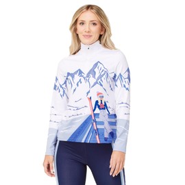 Krimson Klover Apres Anyone Base Layer Top, Made from Recycled Materials - Large/Arctic Women's Base Layer Top