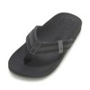 Reef Boy's Kids Cushion Phantom Flip-Flop, Black, 1 Big