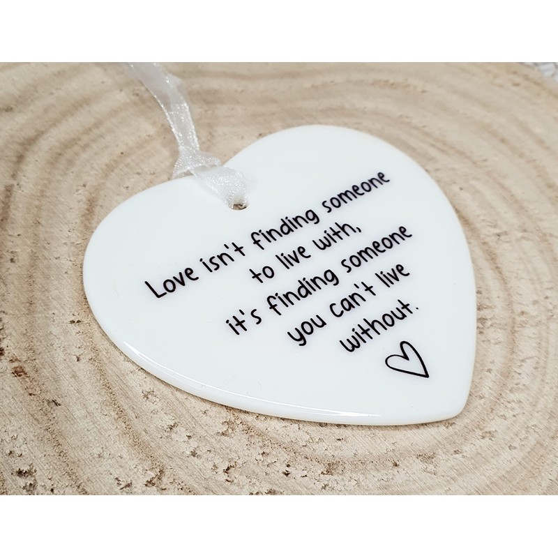 Love isn't Finding Someone To Live With, It's Finding Someone