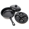 Norpro 9.5 Inch Nonstick Egg Poacher Skillet Set with Removable