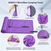 SHEEFLY Microfibre Travel Quick Dry Towel,Ultra Compact Soft Lightweight Gym