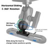 WINDFRD C Size 1.5" Track Ball Mount Base for Boat