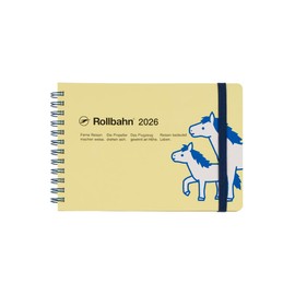 [Delphonics Notebook 2026 Version/Starts October 2025] Rollbahn Diary Pony Horizontal Type L Schedule Notebook Monthly (Light Yellow)