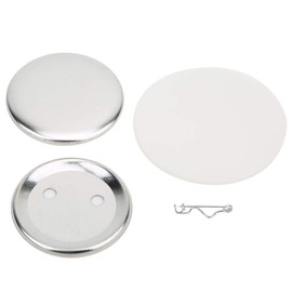 SALUTUYA With Pins 100 Sets Blank Badges & Buttons Parts Badge Making Materials 56 mm for Button Making Machine