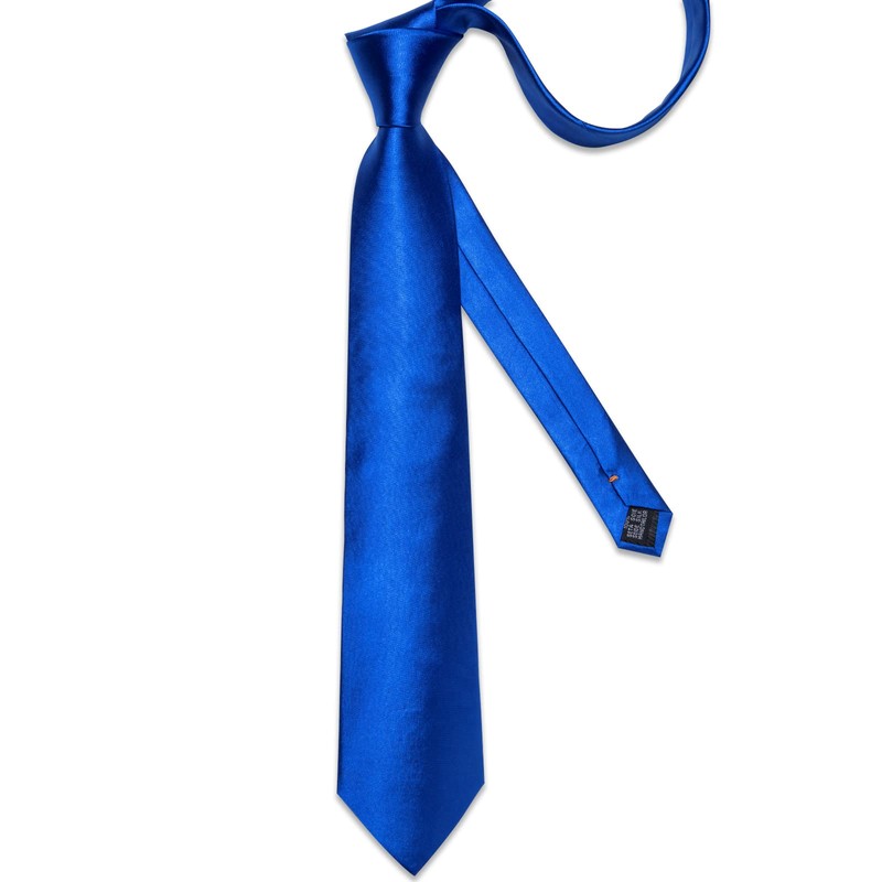 DiBanGu Solid Tie - Conjunto de corbata y pañuelo de