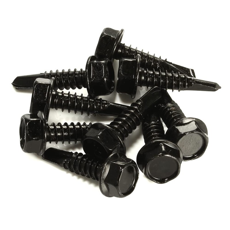 #14 x 1-1/4" Hex Washer Head Self Drilling Screws, Self
