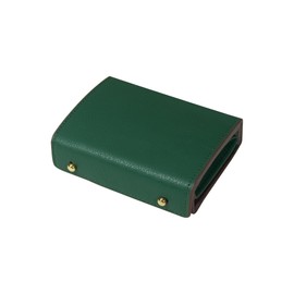 Alivern Women's Bi-fold Wallet, Compact, Genuine Leather, Box Shaped Coin Purse, Many Card Slots, Small, Mini Wallet, Large Capacity, Box Shape, Left/Right Handed, green