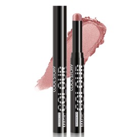 Erinde Shimmer Cream Eyeshadow Stick, Long Lasting Metallic Eye Shadow Sticks, Waterproof Creamy Glitter Eyeshadow Pencil, High Pigmented Blendable Neutral Eye Makeup #E03