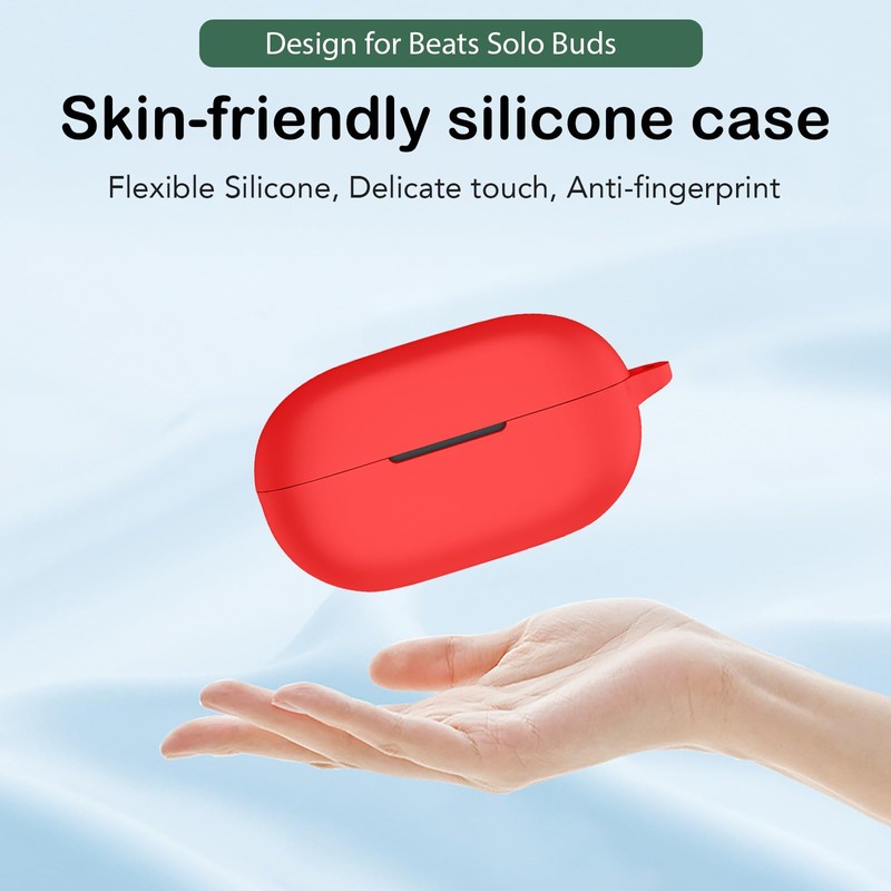 USTIYA Funda para Beats Solo Buds Case Silicona Protectora de