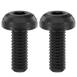 HUANGGG 2 x Bicycle Water Bottle Cage Screws Alloy Hex Bolts M5x12mm Bottle Cage Screws