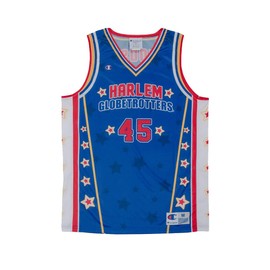Harlem Globetrotters Moose #45 Stars Stripes Replica Jersey by Champion Medium