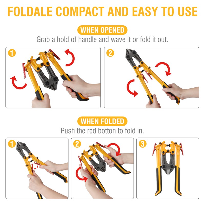 Olympia Tools Power Grip Bolt Cutter, 39-118, 18 Inches