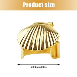 10pcs Candle Snuffer, Shell Automatic Candle Extinguisher Clip On Fire Extinguishing Candle Snuffer Extinguisher Gold Metal Swedish Candle Extinguisher Ring Candle Accessories or Putting Out Candle