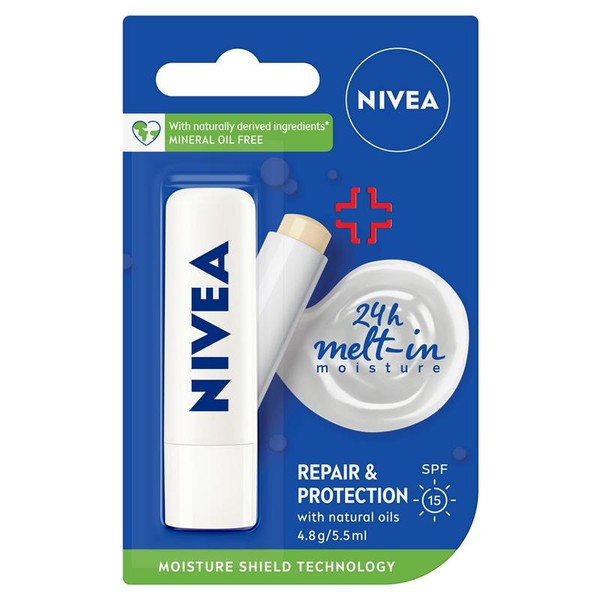 NIVEA Repair & Protection Moisturising Lip Balm SPF15 4.8g