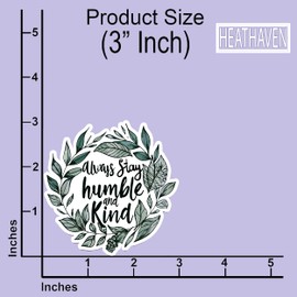 (3pcs) Always Stay Humble and Kind Stickers, Inspirational Quote Stickers, Laptop Stickers for Women, Funny Stickers, Wall Stickers, Motivational Stickers, Christian Stickers,Positive Stickers