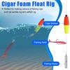 SILANON Peg Floats Fishing Bobbers,Foam Cigar Fishing Floats Bobbers Catfish