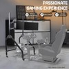 Marada Sim Racing Triple Monitor Stand with Wheels for 27-32