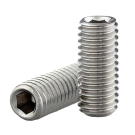 Set Screw with Taper Point and Hexagon Socket (ISK) in Accordance with DIN 913 / ISO 4026, Stainless Steel A2 V2A, Grub Screw (Pack of 10, M8 x 16 mm)