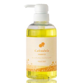 Natural Island Calendula Feel Shampoo 13.5 fl oz (400 ml), Made in Japan