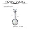 Incaton 14G Belly Button Piercing 6 mm 8 mm 10