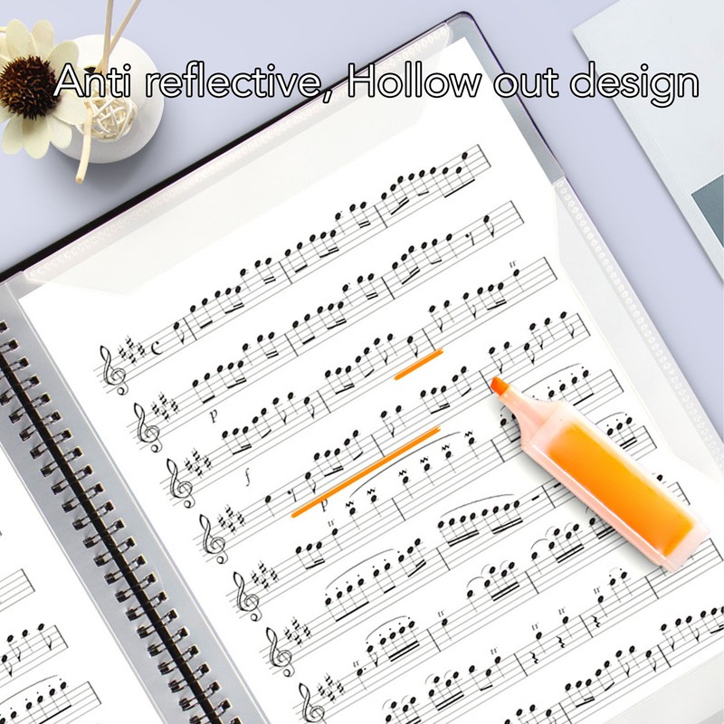 Sheet Music Folder A4 Writeable Detachable Waterproof Music Loose Leaf