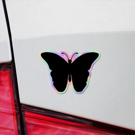 Holographic Decal Stickers Of Silhouette Butterfly Insect 2 Premium Waterproof Vinyl Decal Stickers For Laptop Phone Accessory Helmet Car Window Mug Tuber Cup Door Wall Decorati ANDVER3783560HO110422
